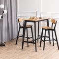Roxby Bar Table in Oak & Black - image 3