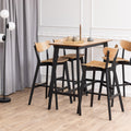 Roxby Bar Table in Oak & Black - image 5