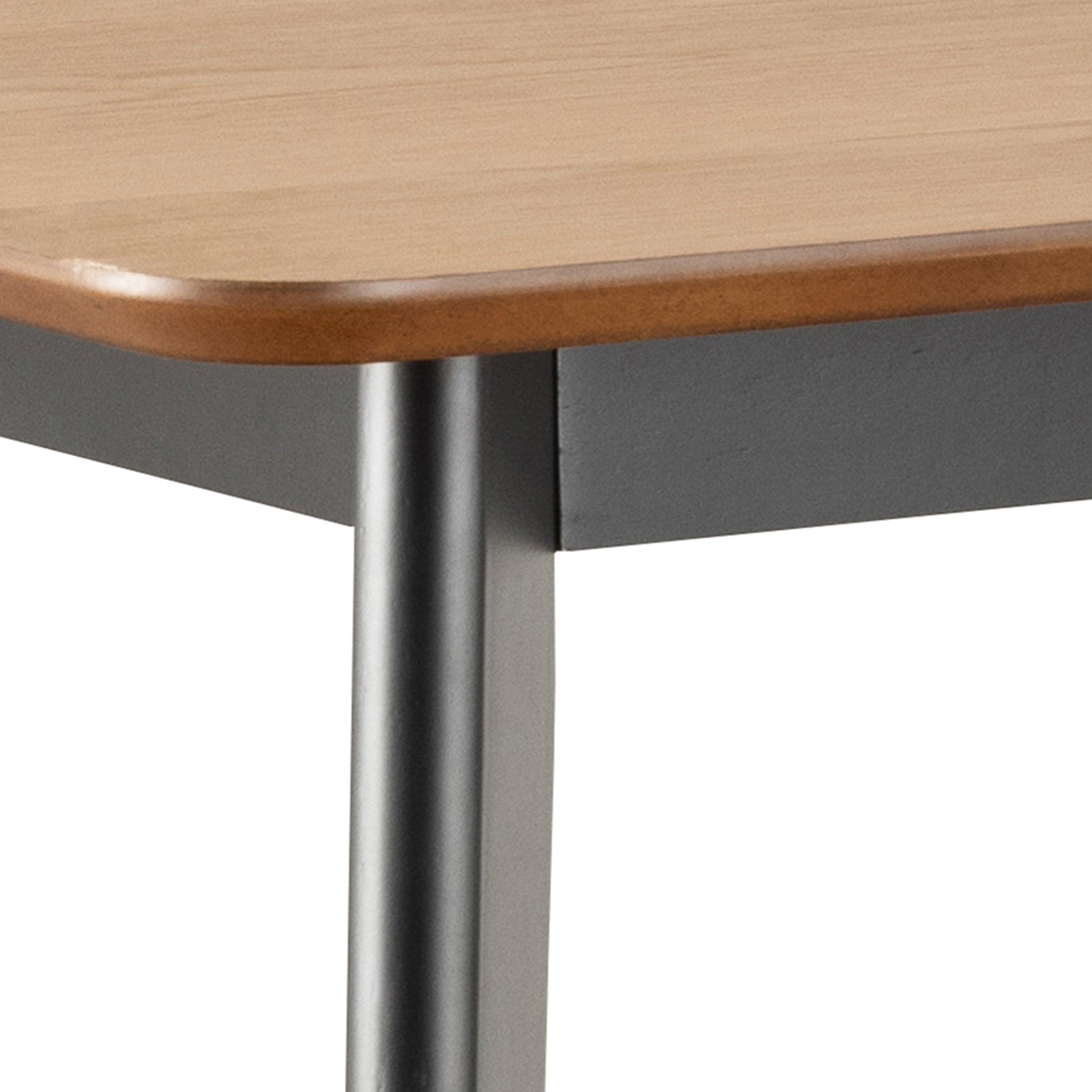 Roxby Bar Table Included 2 Roxby Bar Stool, Black and Oak - image 4