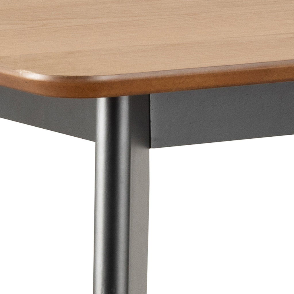 Roxby Bar Table Included 4 Roxby Bar Stool, Black and Oak - image 4