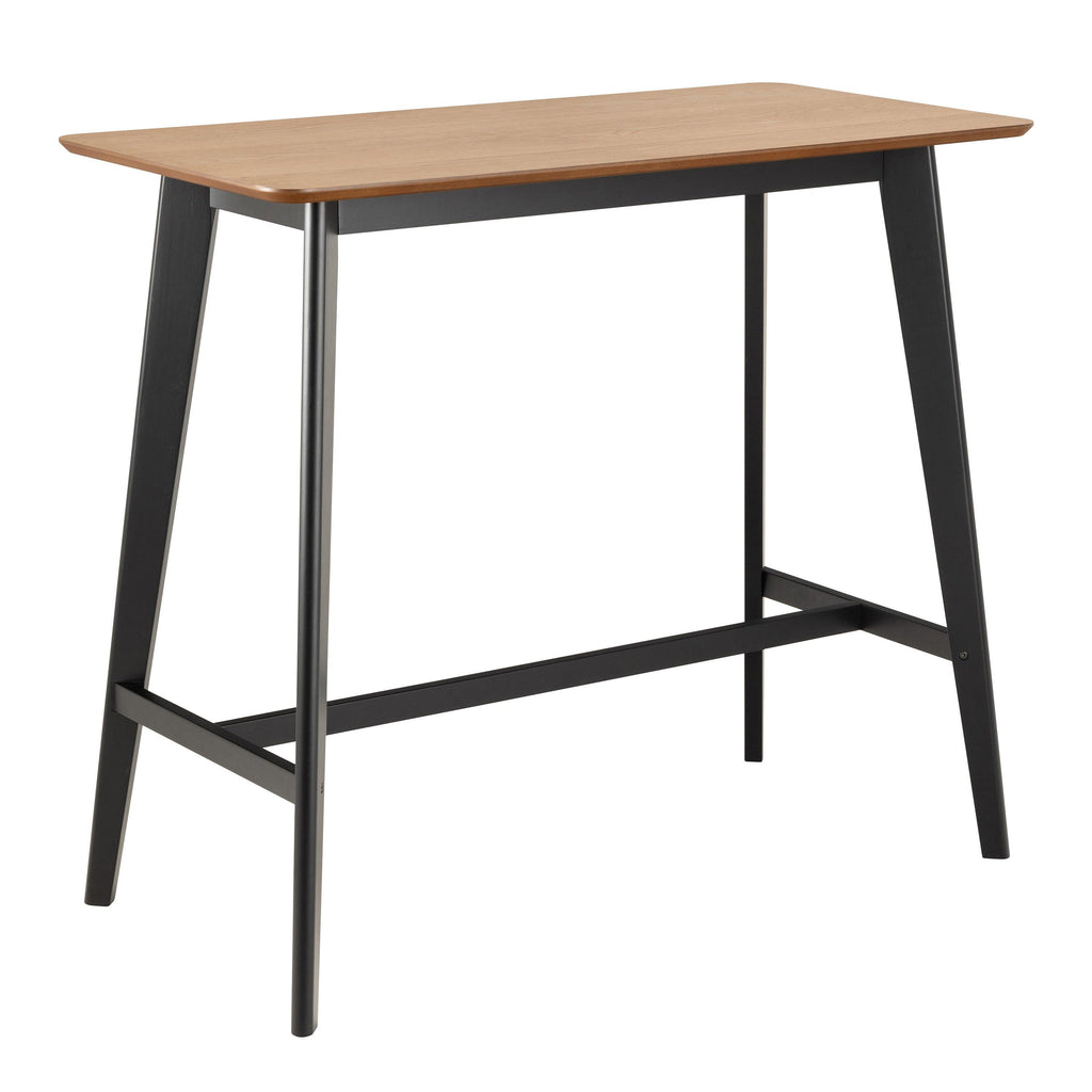 Roxby Bar Table in Black & Oak Included 4 Roxby Bar Stool in Black - image 2