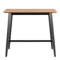 Roxby Bar Table in Black & Oak Included 4 Roxby Bar Stool in Black - image 3