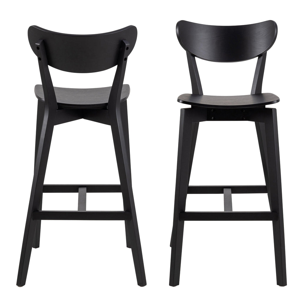 Roxby Bar Stool in Black Set of 2 - image 2