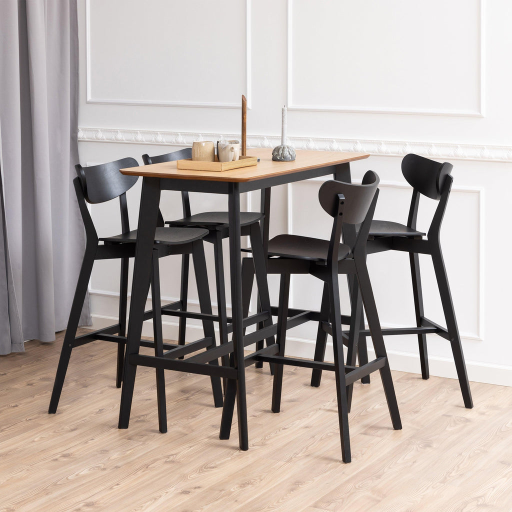 Roxby Bar Stool in Black Set of 2 - image 4