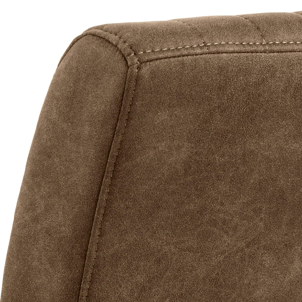 Adele Dining Chair in Light Brown Fabric Set of 2 - image 7