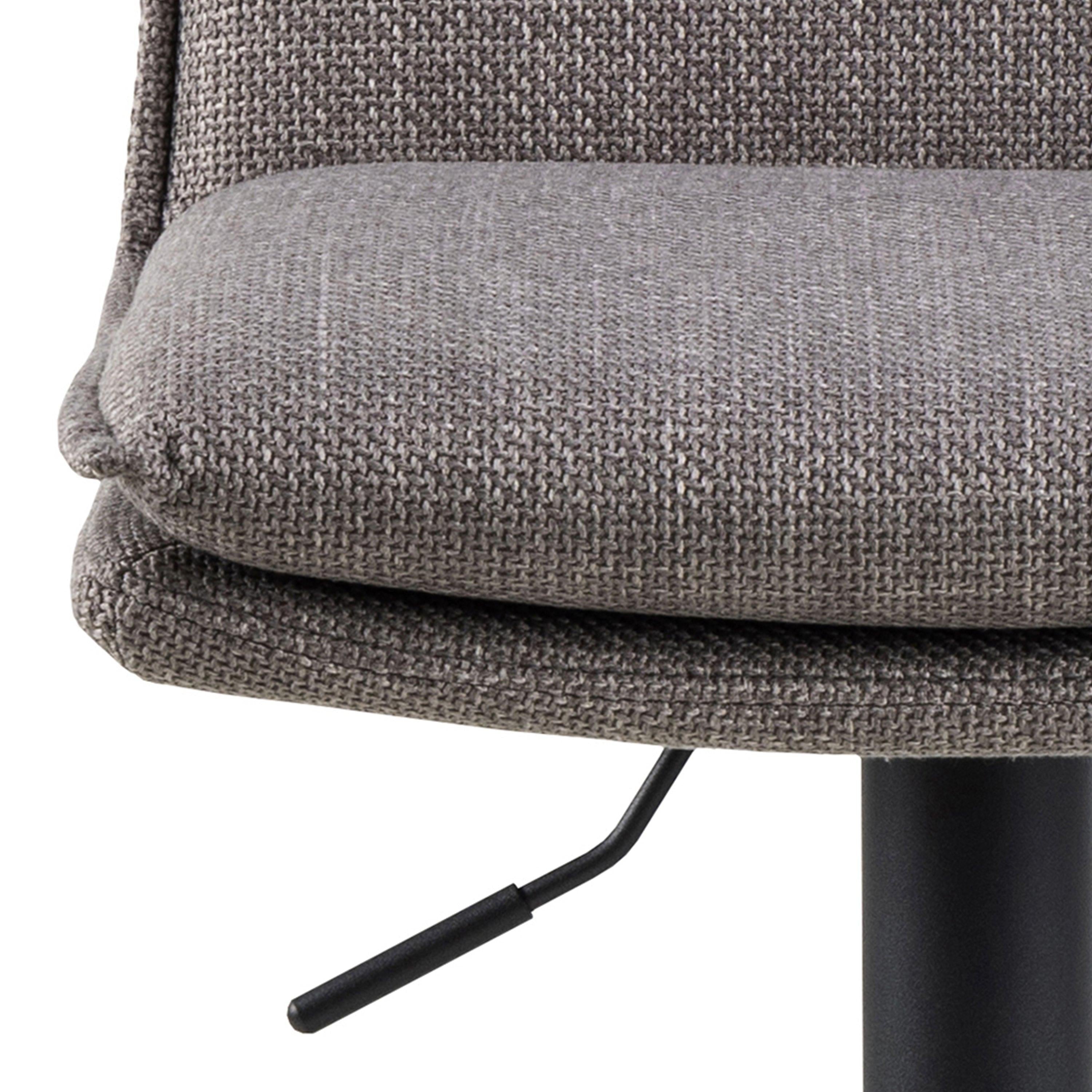 Flynn Swivel Bar Stool with Height Adjustable Function in Light Grey-Brown. - image 6