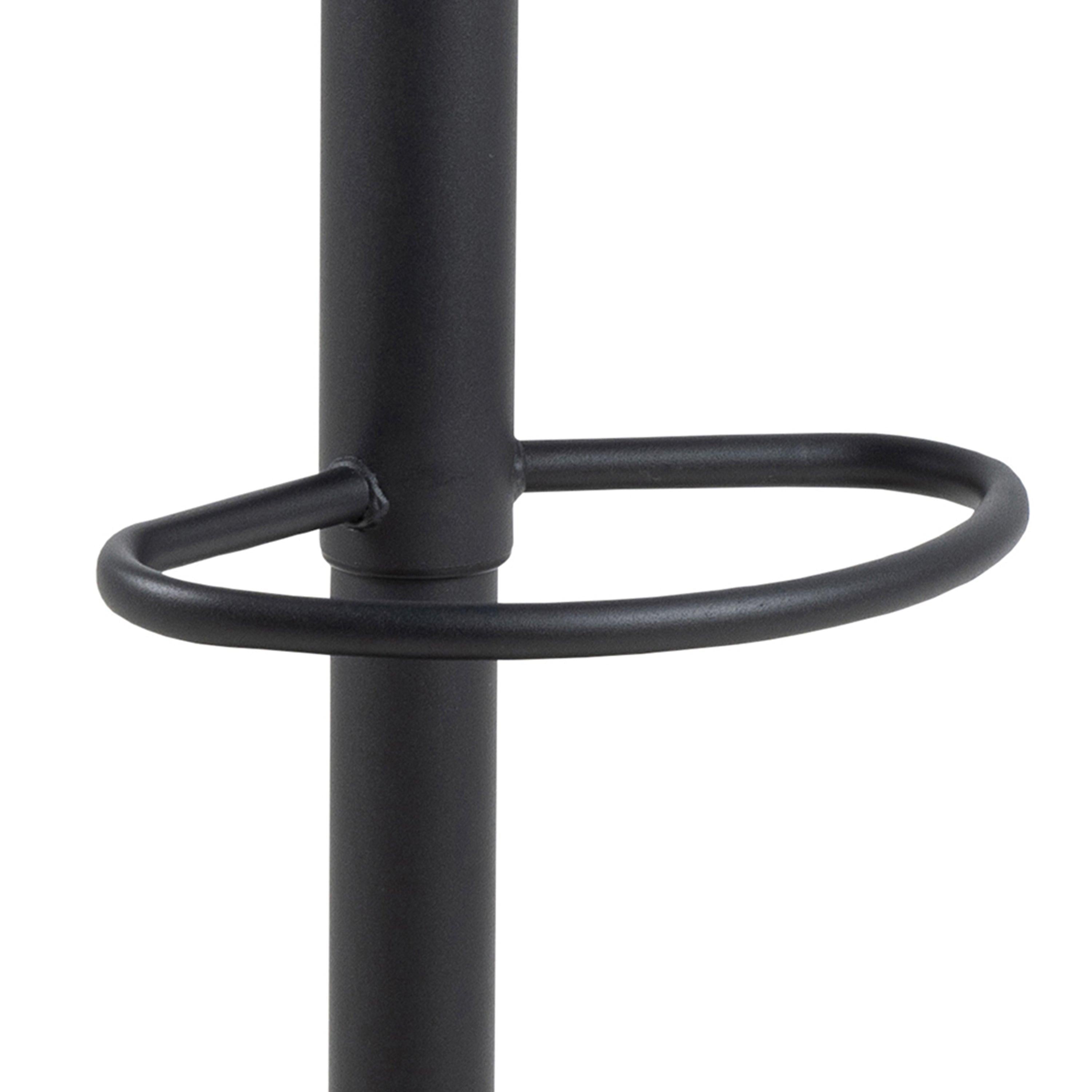 Flynn Swivel Bar Stool with Height Adjustable Function in Light Grey-Brown. - image 7