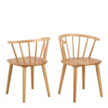 Ida Dining Chair in Oak Set of 2