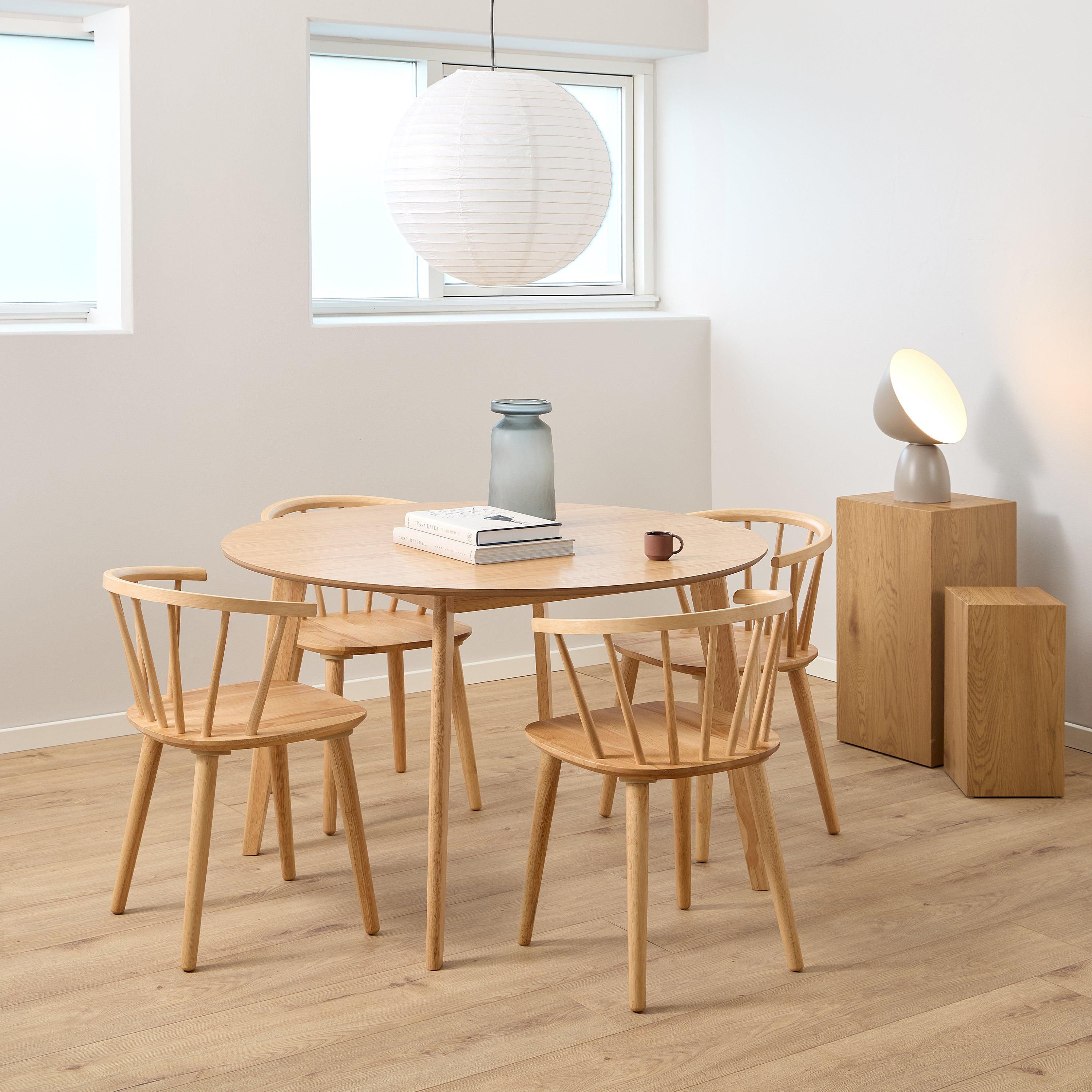 Ida Dining Chair in Oak Set of 2 - image 4