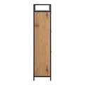 Seaford Shoe Cabinet in Black and Oak - image 3
