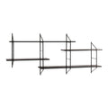 Belfast Wall Unit with 4 Shelves in Black - image 3