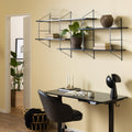Belfast Wall Unit with 4 Shelves in Black - image 4