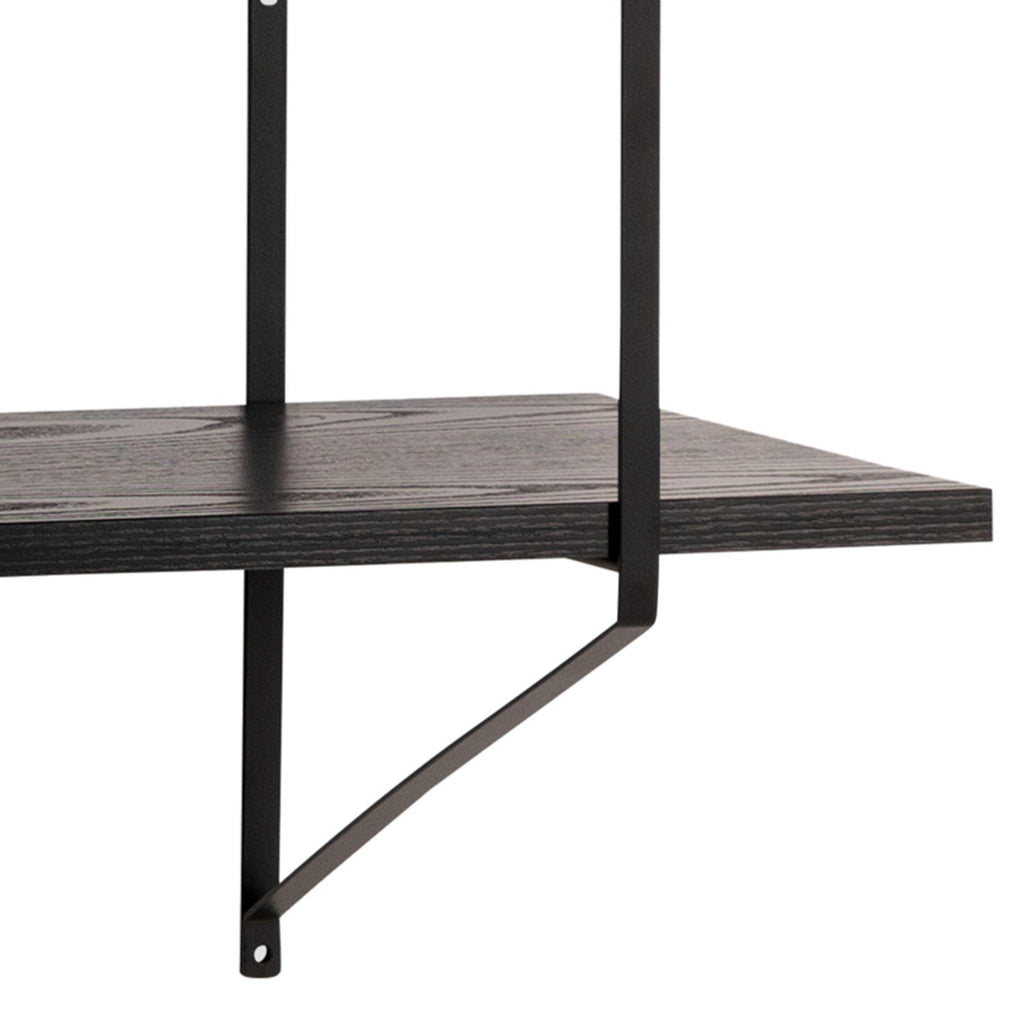 Belfast Wall Unit with 4 Shelves in Black - image 8