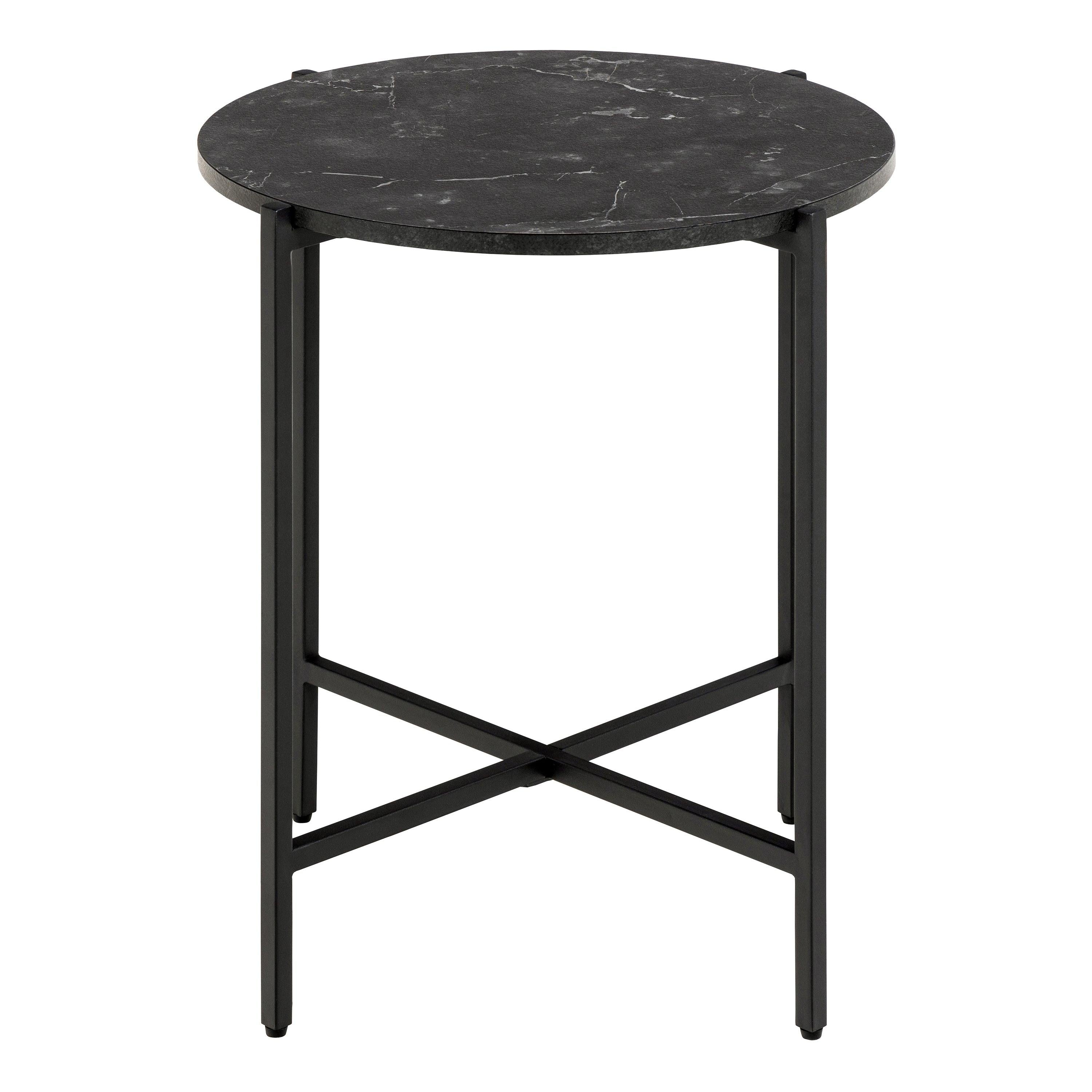 Lamoine Round Side Table in Matt Black - image 2