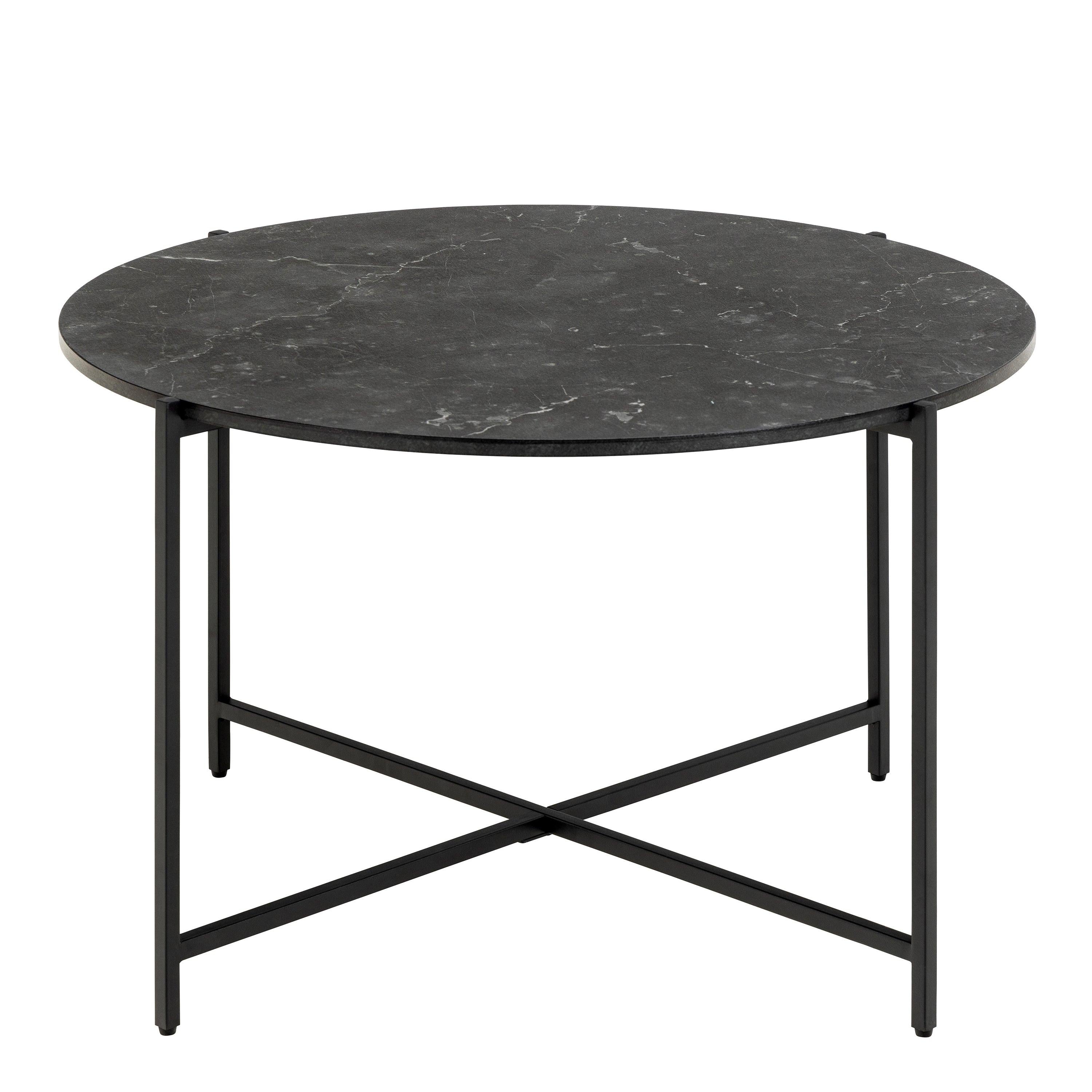Lamoine Round Coffee Table in Matt Black - image 2