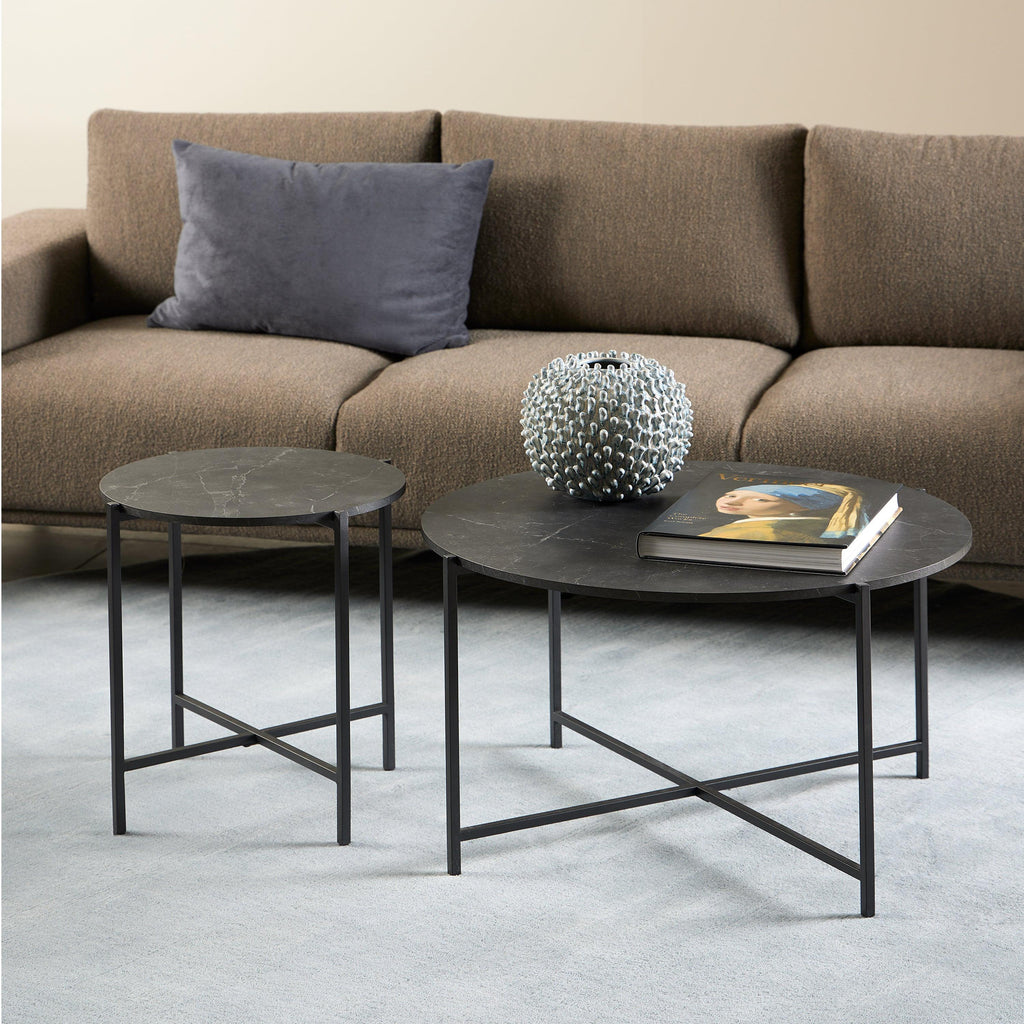 Lamoine Round Coffee Table in Matt Black - image 3