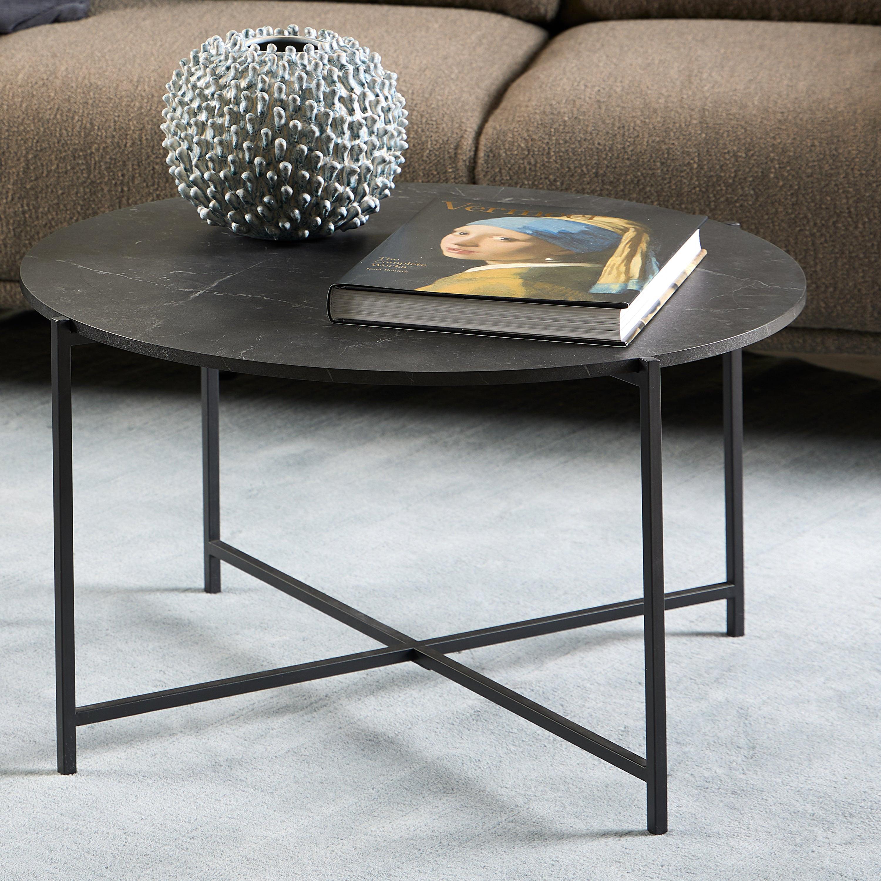 Lamoine Round Coffee Table in Matt Black - image 4