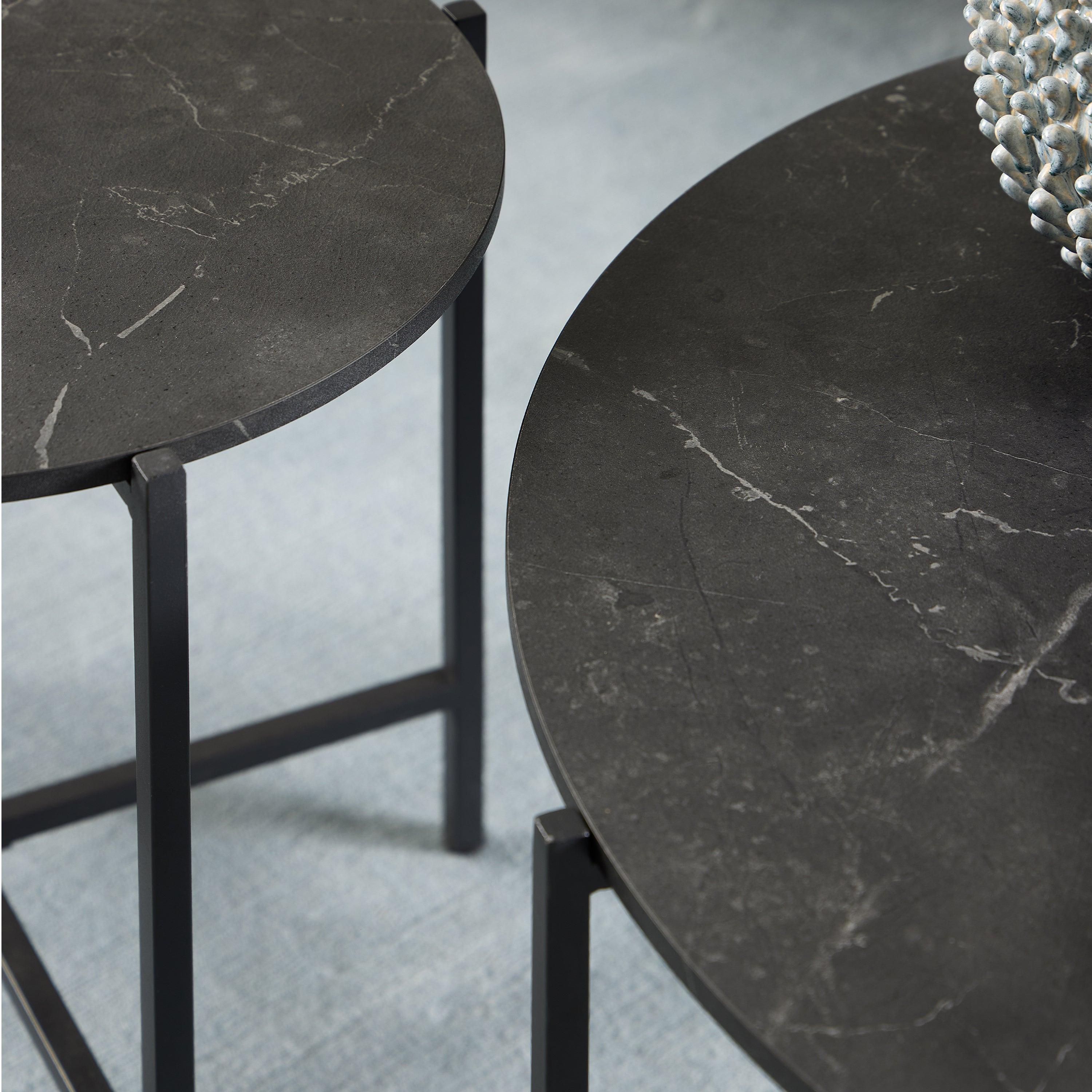 Lamoine Round Coffee Table in Matt Black - image 5