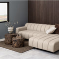 Dice Round Coffee Table Set of 2 in Brown Marble and Delhi Rough Paper - image 3
