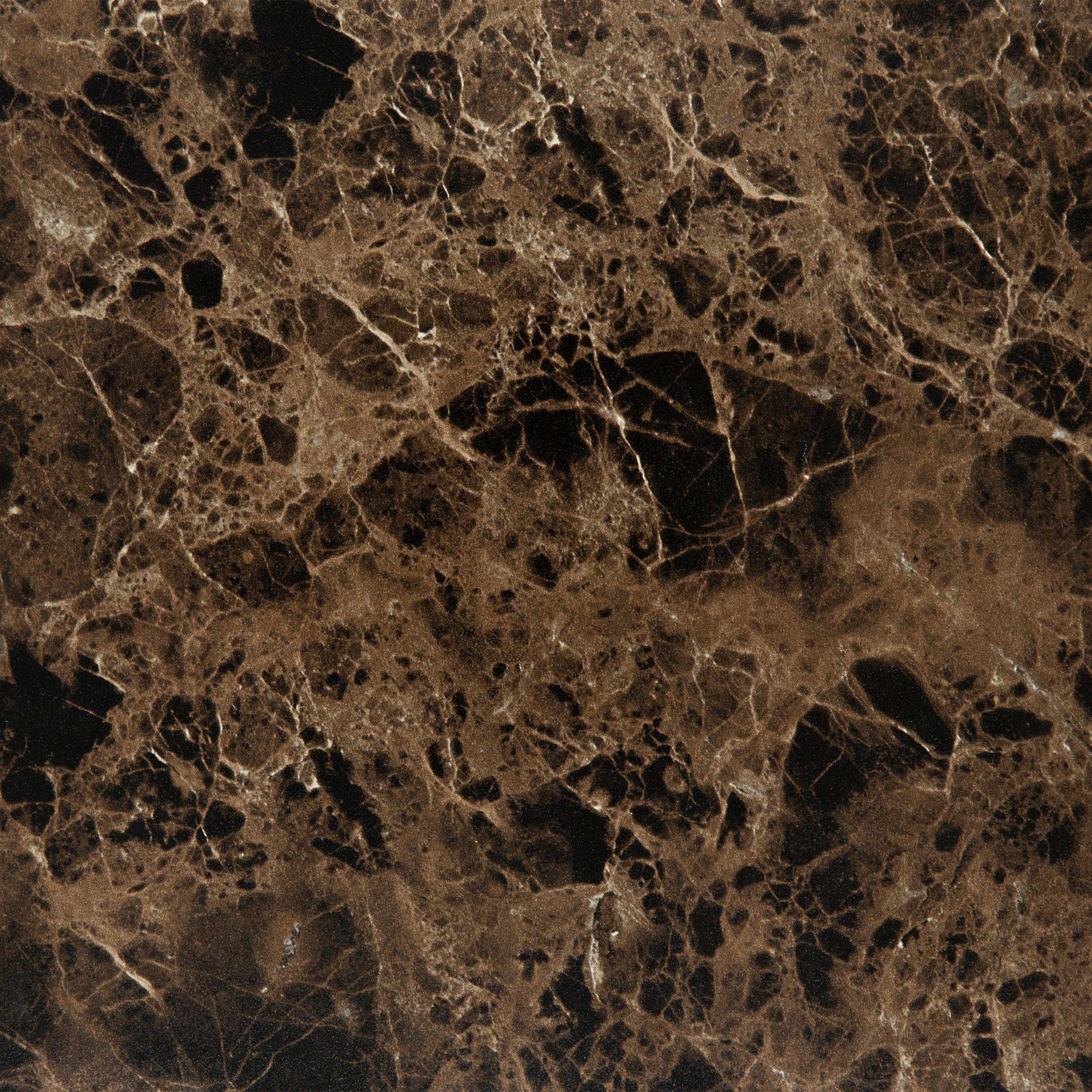 Dice Round Coffee Table Set of 2 in Brown Marble and Delhi Rough Paper - image 8