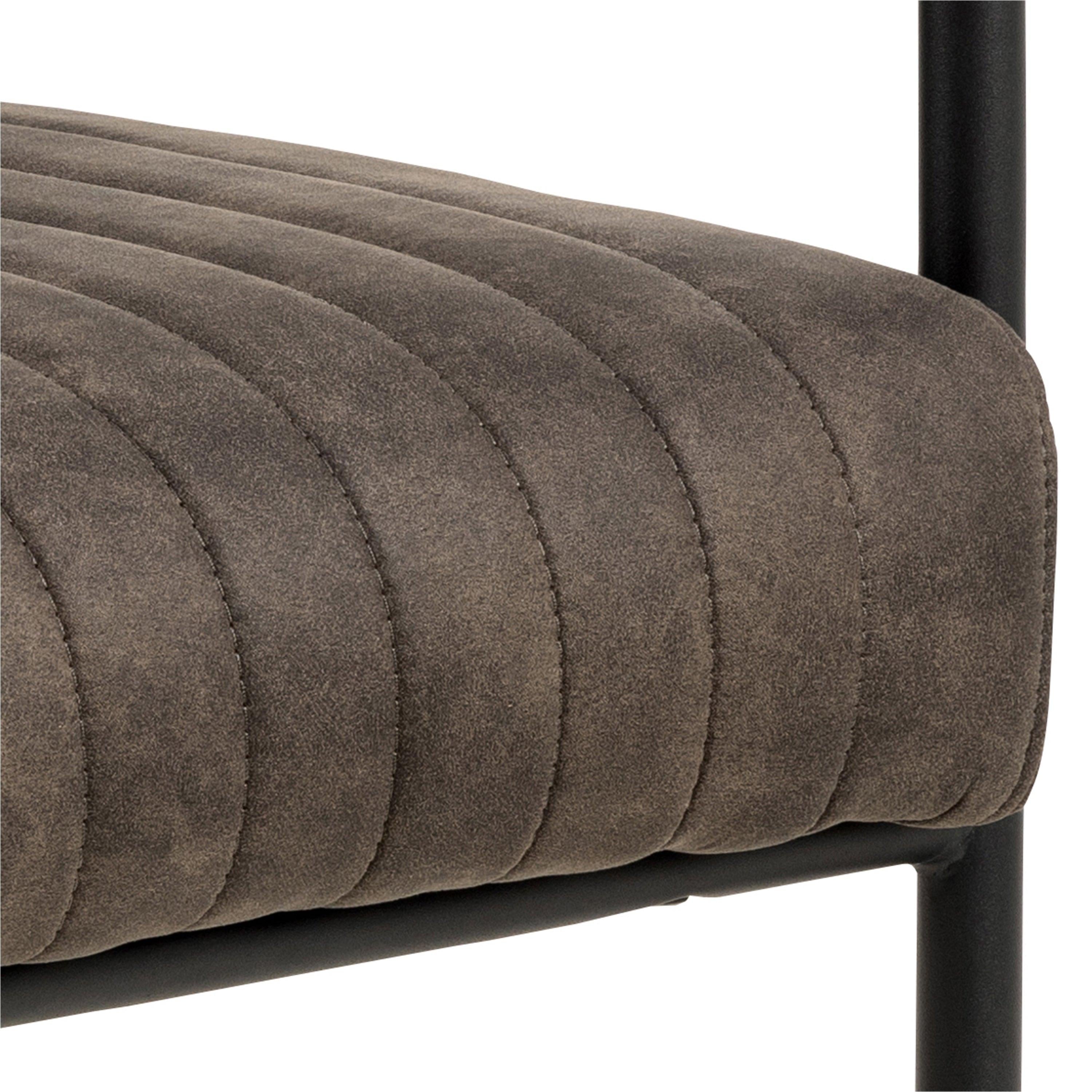 Adele Dining Chair in Grey Fabric Set of 2 - image 8