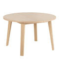 A-Line Round Extendable Dining Table in White Oak 120/220 x 120 x 75cm - image 2