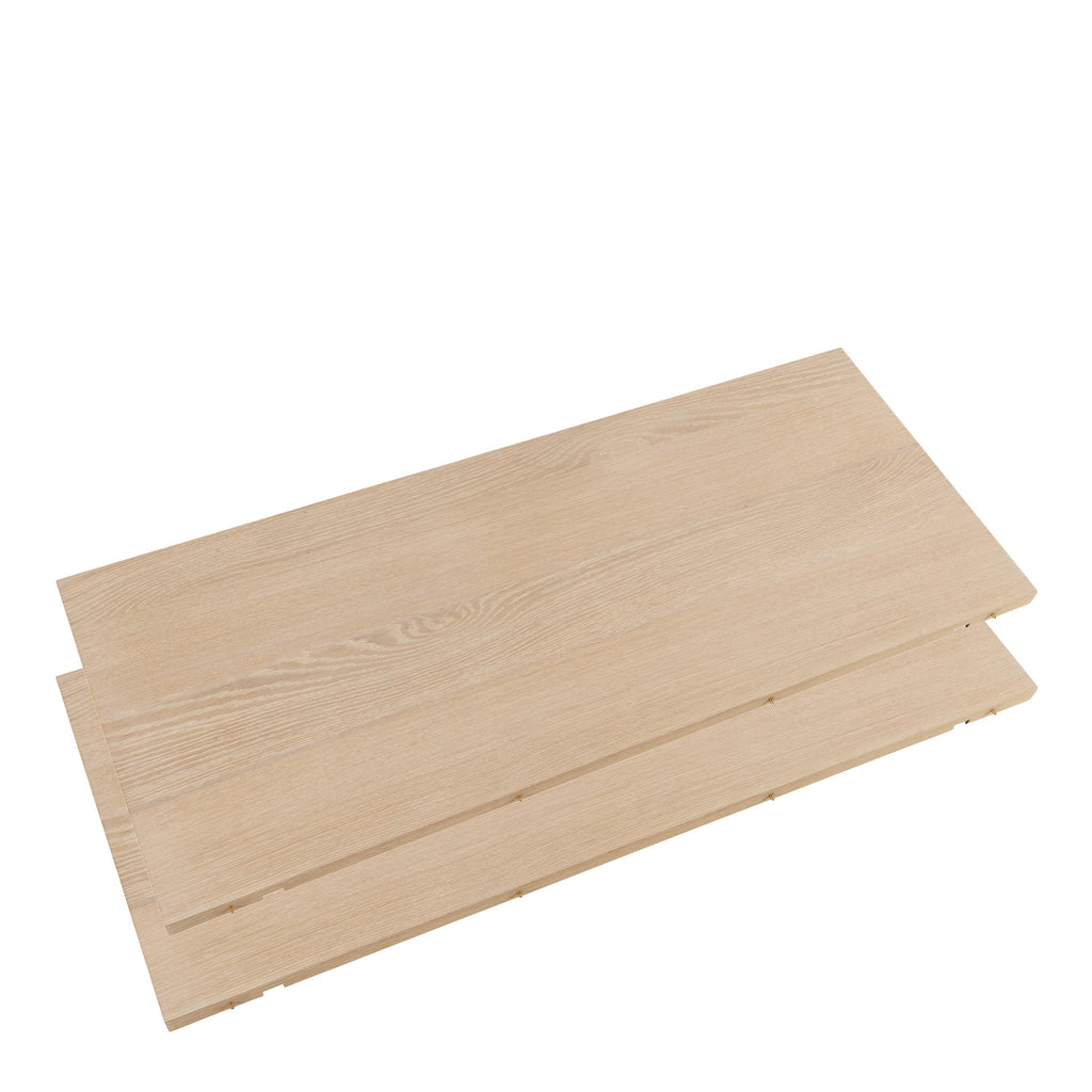 A-Line Round Extendable Dining Table in White Oak 120/220 x 120 x 75cm - image 4