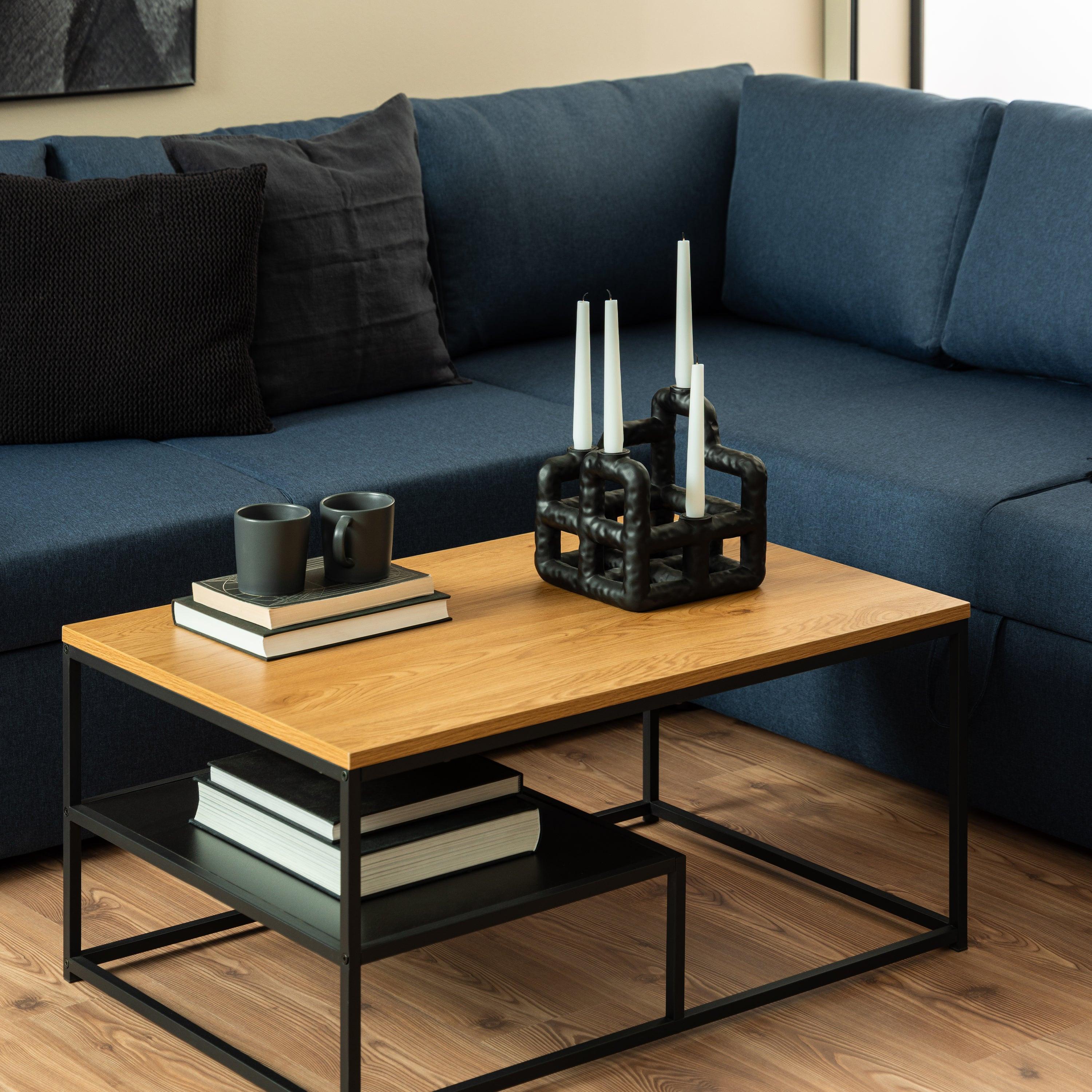 Gila Coffee Table with Open Shelf in Oak - image 5