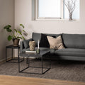 Barossa Coffee Table with Black Marble Marquina Top & Black Steel Base 60cm - image 3