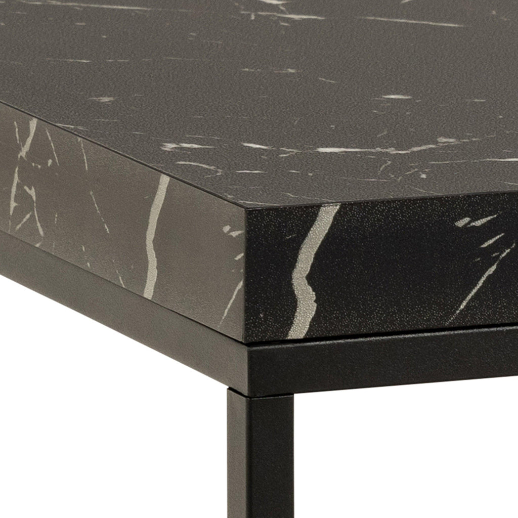Barossa Coffee Table with Black Marble Marquina Top & Black Steel Base 60cm - image 5