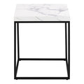 Barossa Coffee Table with White Marble Carrara Top & Black Base 40cm - image 2