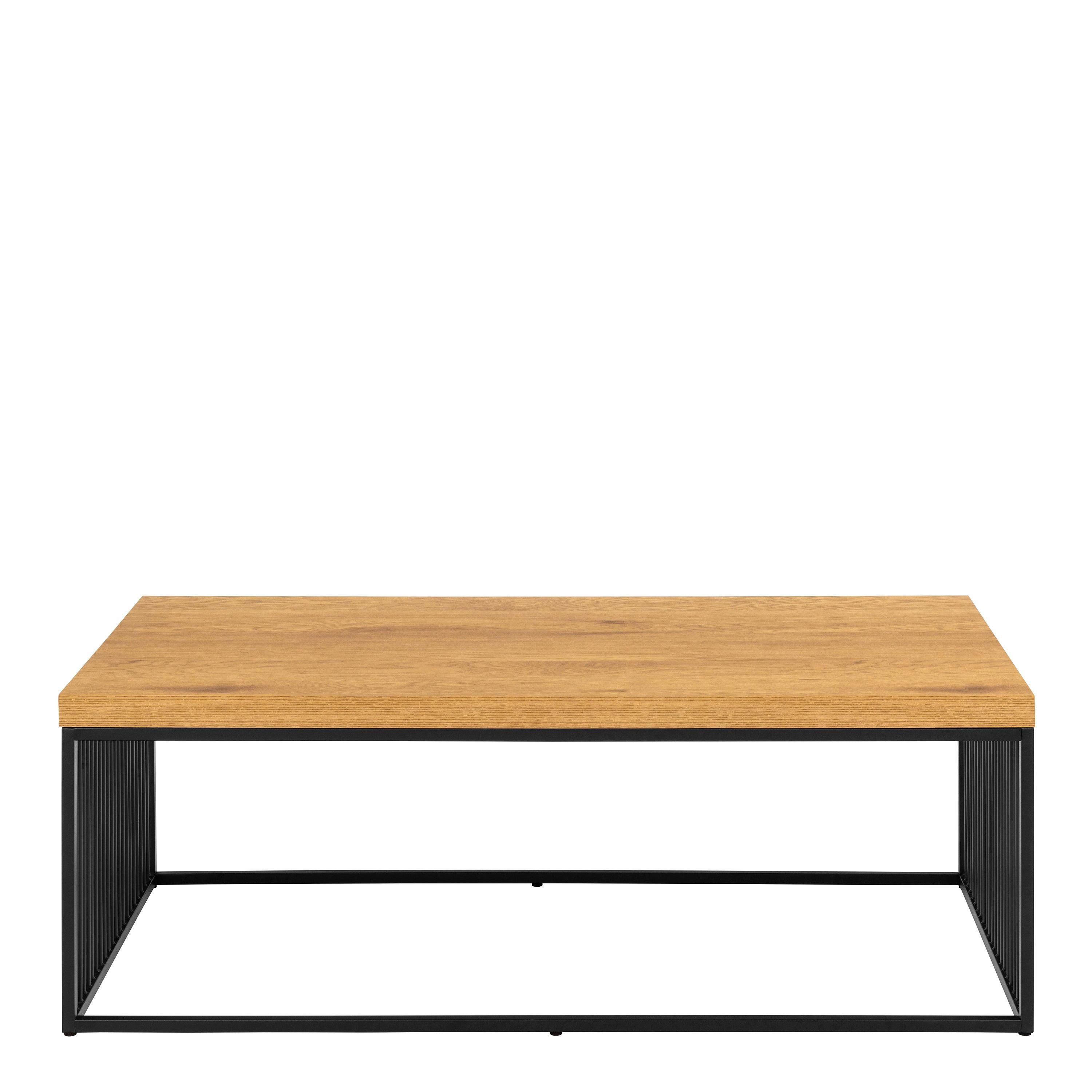 Strington Coffee Table in Black and Oak - image 2