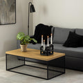 Strington Coffee Table in Black and Oak - image 3