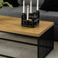 Strington Coffee Table in Black and Oak - image 4