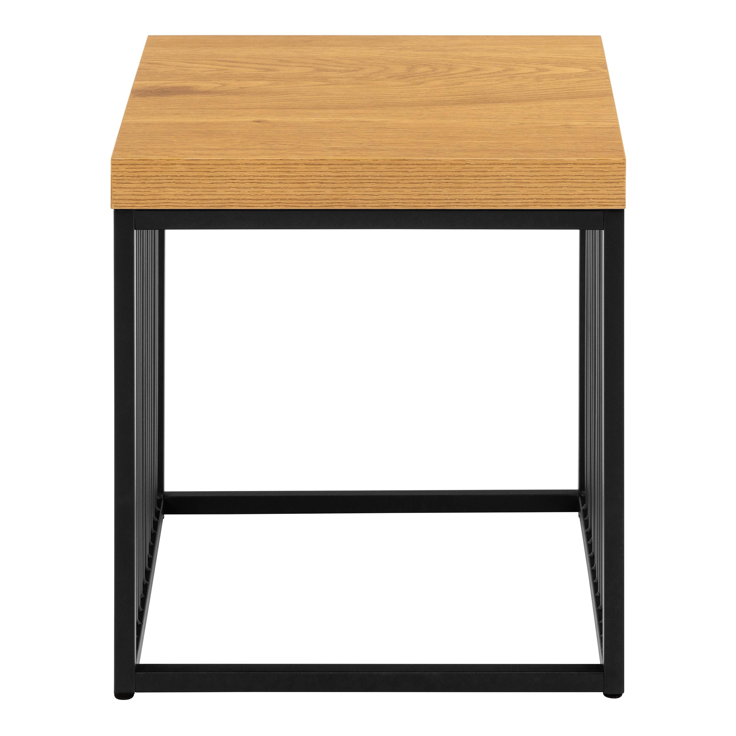 Strington Side Table in Black and Oak - image 2