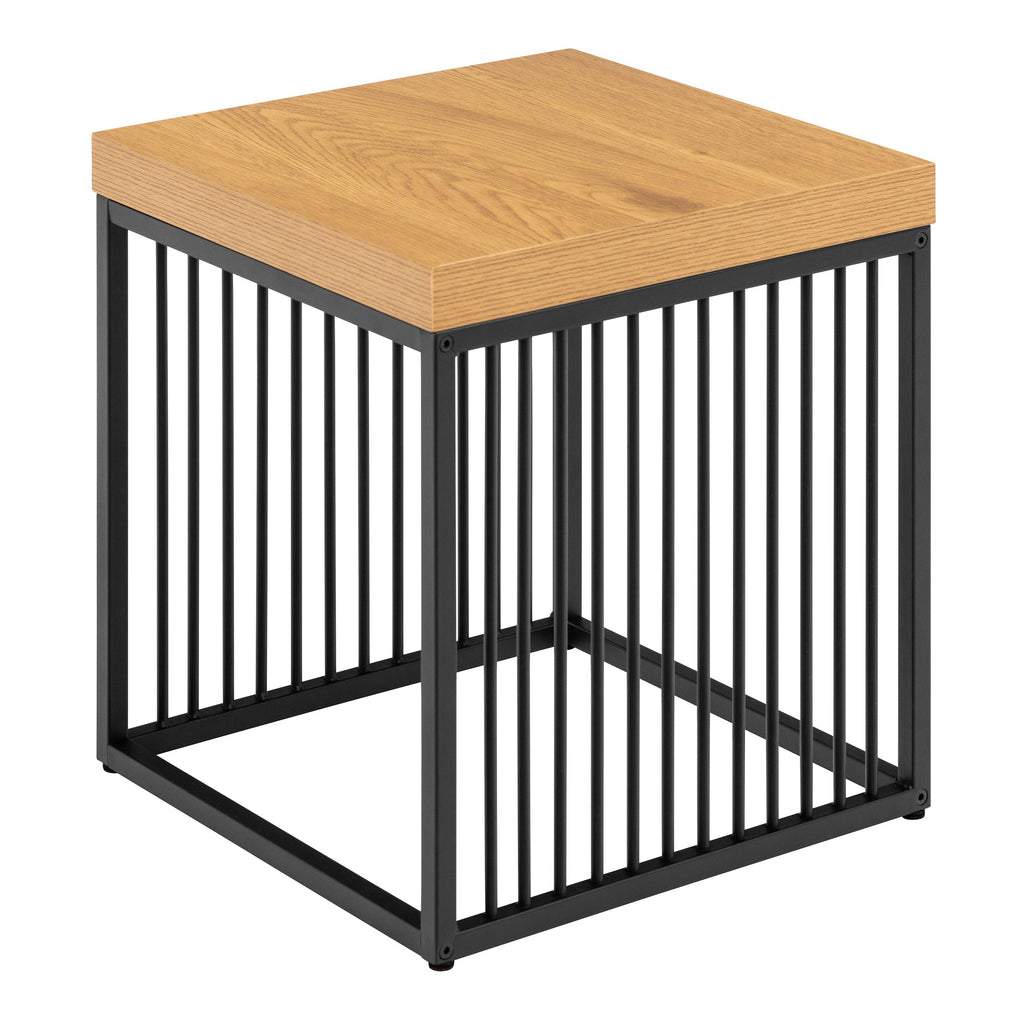 Strington Side Table in Black and Oak - image 3