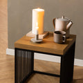 Strington Side Table in Black and Oak - image 5
