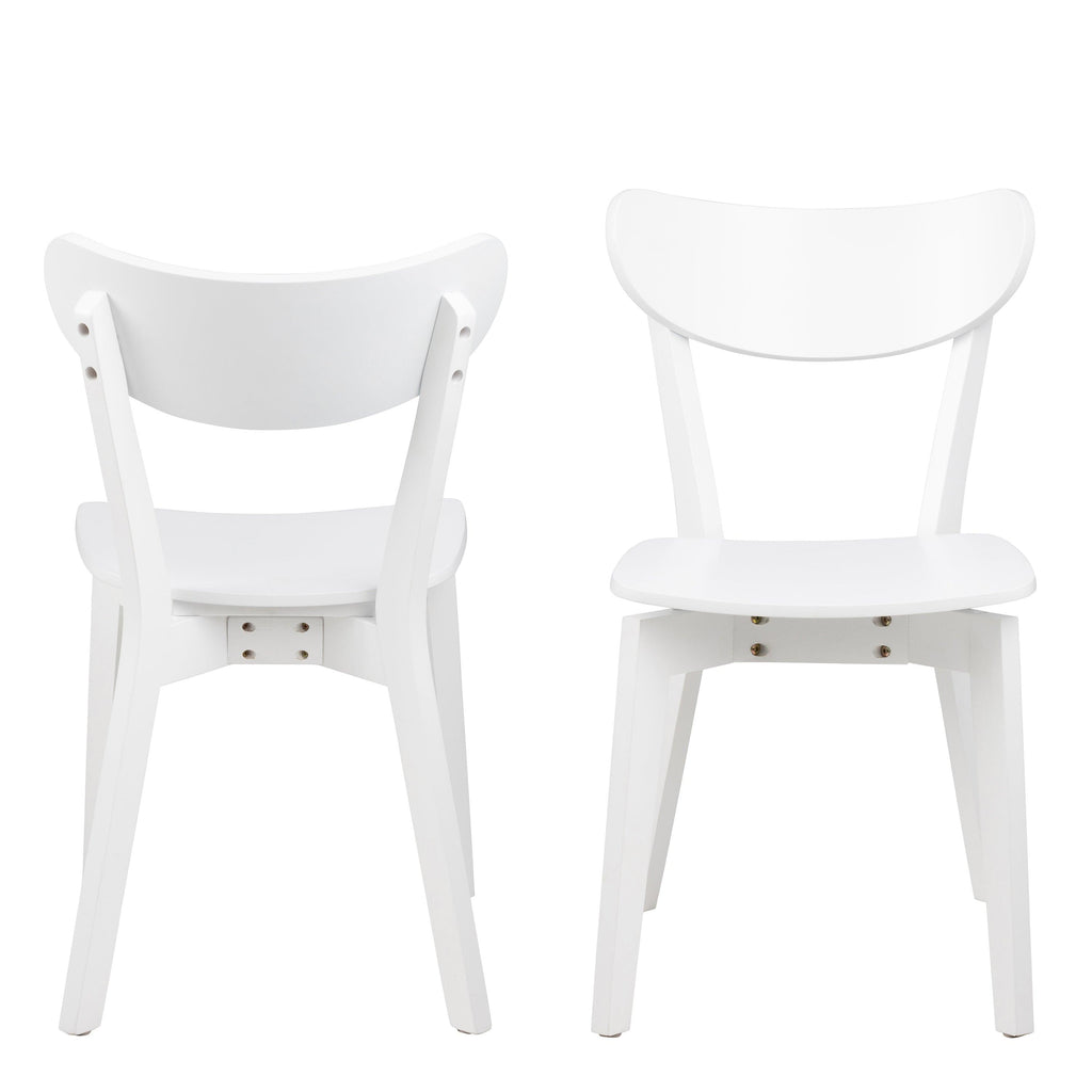 Roxby Dining Chair in White Set of 2 - image 2