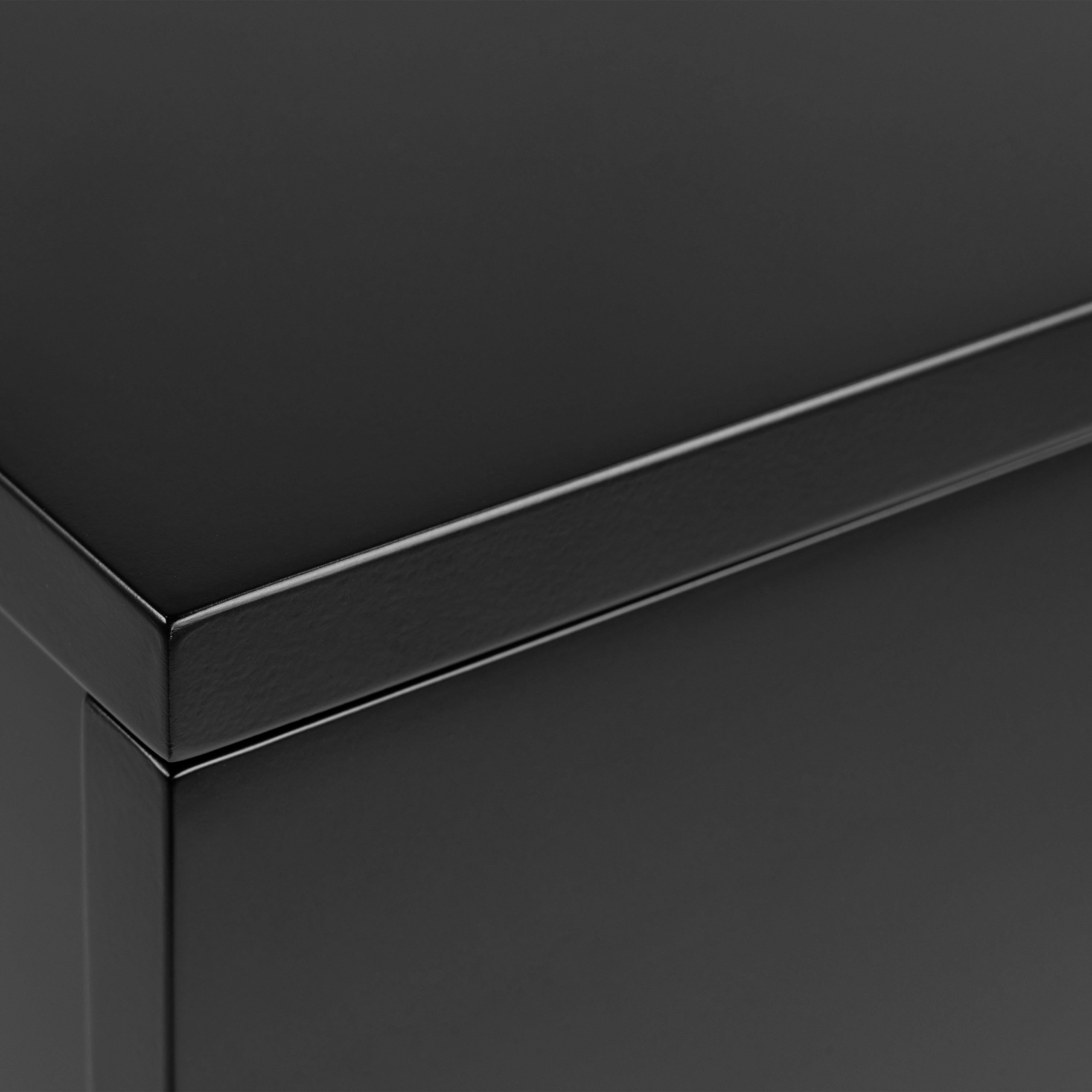 Avignon Bedside Table with 2 Drawers in Black - image 6