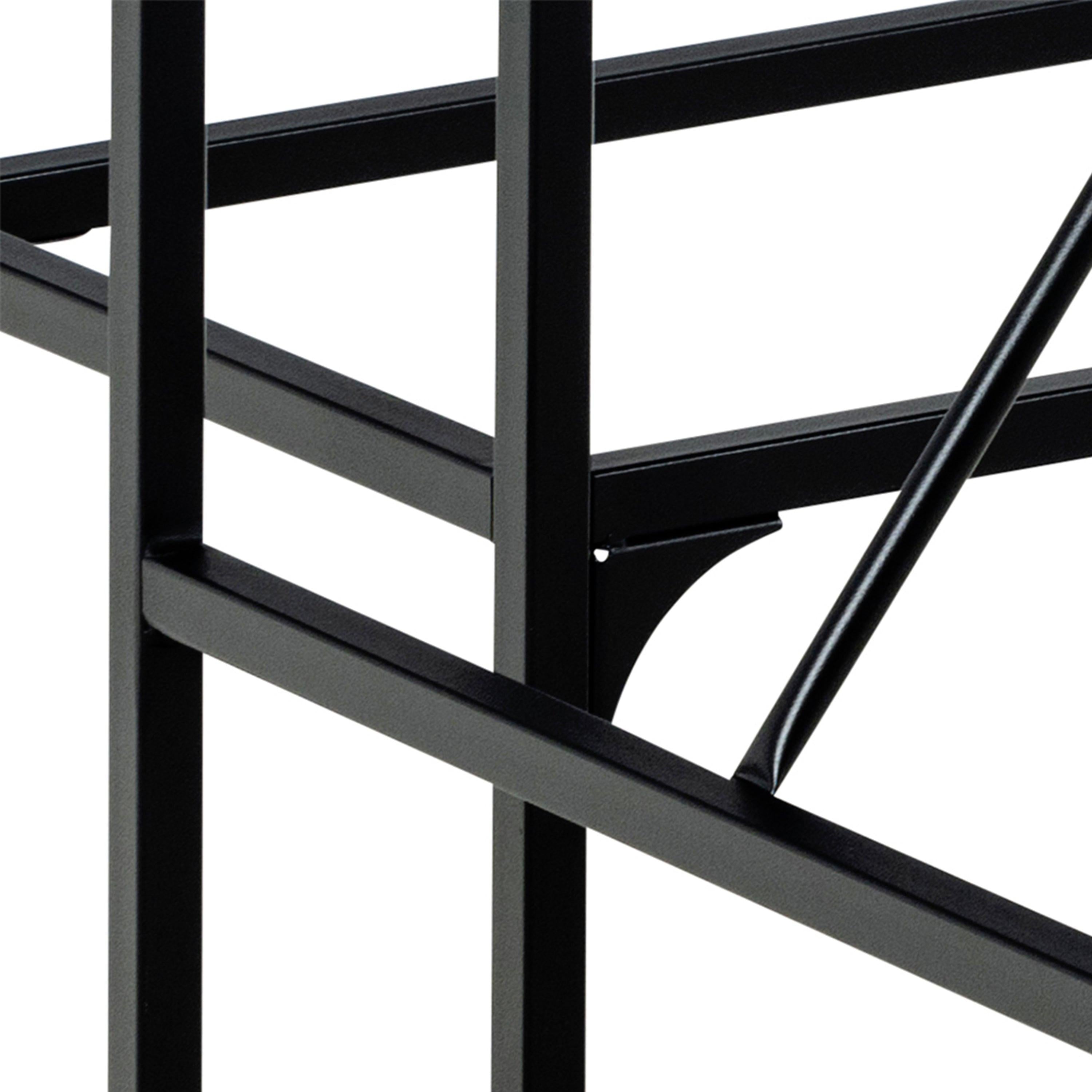 Bahamas Bar Table Set in Black and Oak - image 9