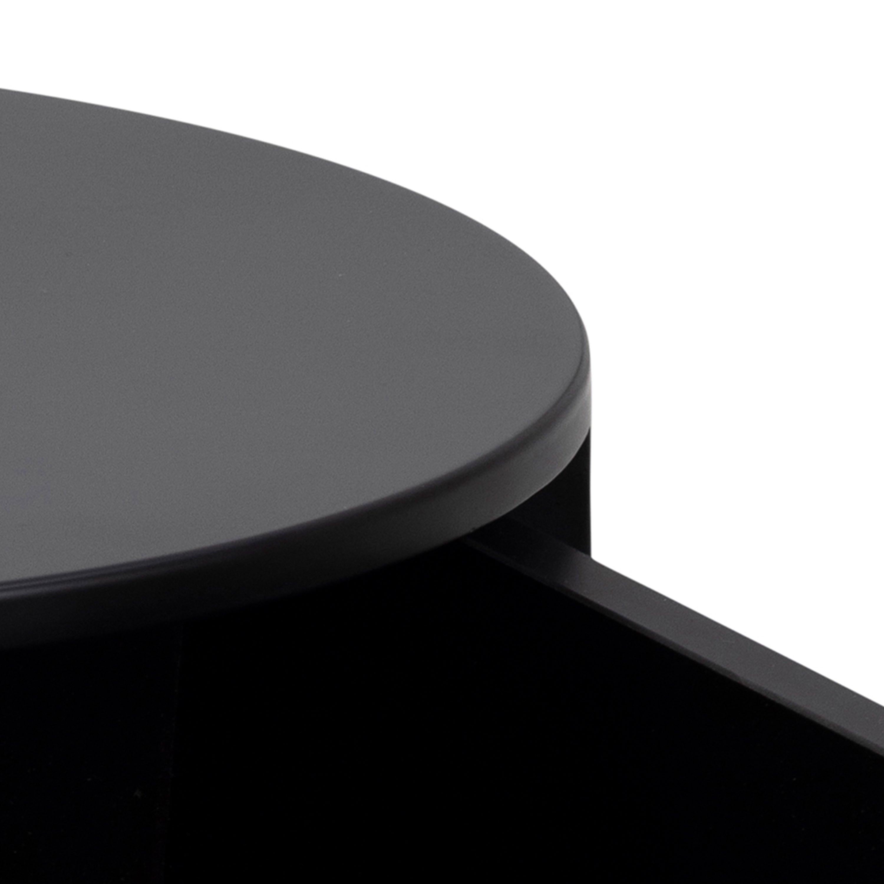Polo Round Bedside Table in Black - image 6