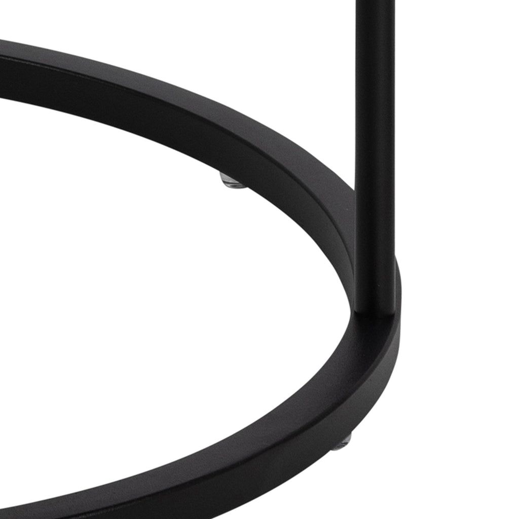 Polo Round Bedside Table in Black - image 8