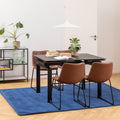 I_Oregon Dining Chair in Brown with Cream Stitching Set of 2. - image 4