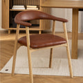 Addi Dining Chair with Armrest in PU Retro Brandy Set of 2 - image 4