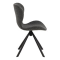 Batilda Swivel Dining Chairs in Grey Fabic Set of 2 - image 3