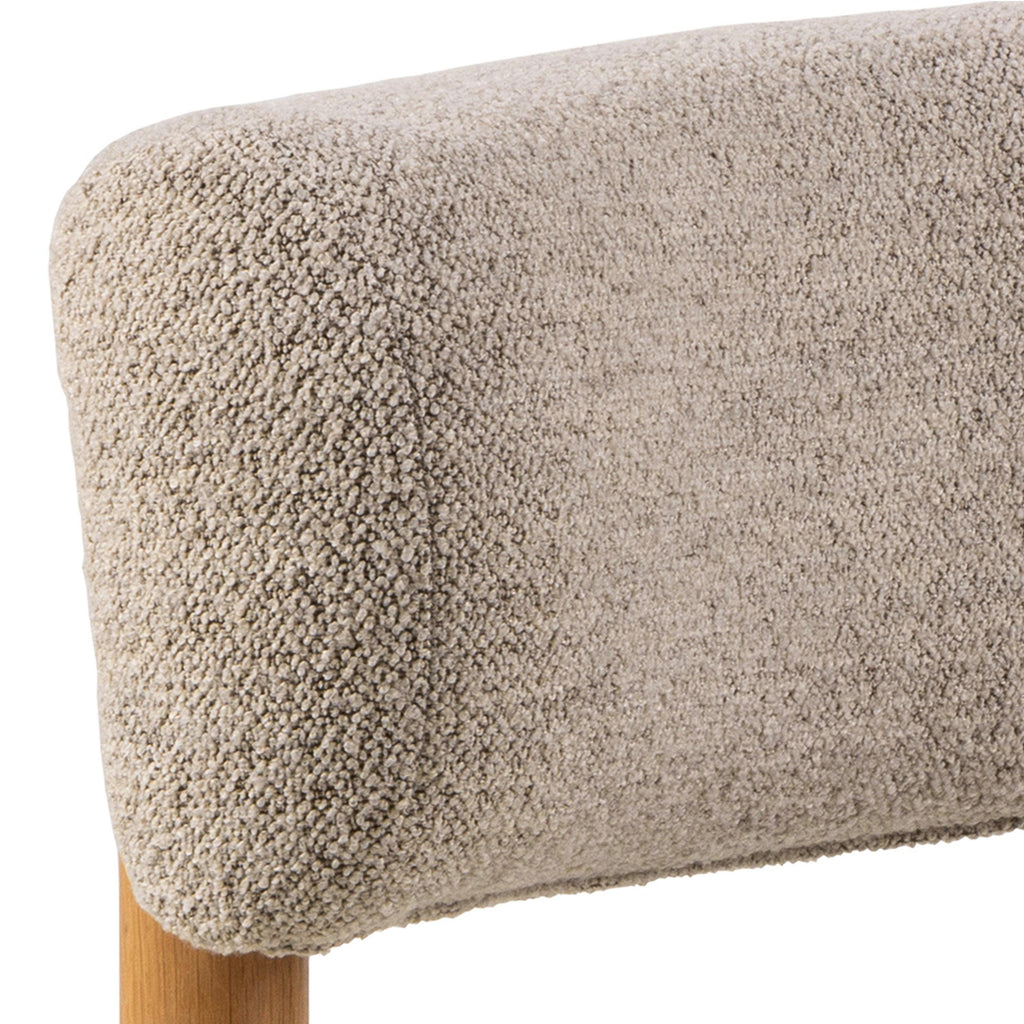 Burley Lounge Chair in Beige Fabric and Oak - image 6