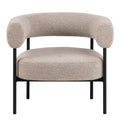 Oakfield Lounge Chair in Beige Fabic with Black Legs - image 2