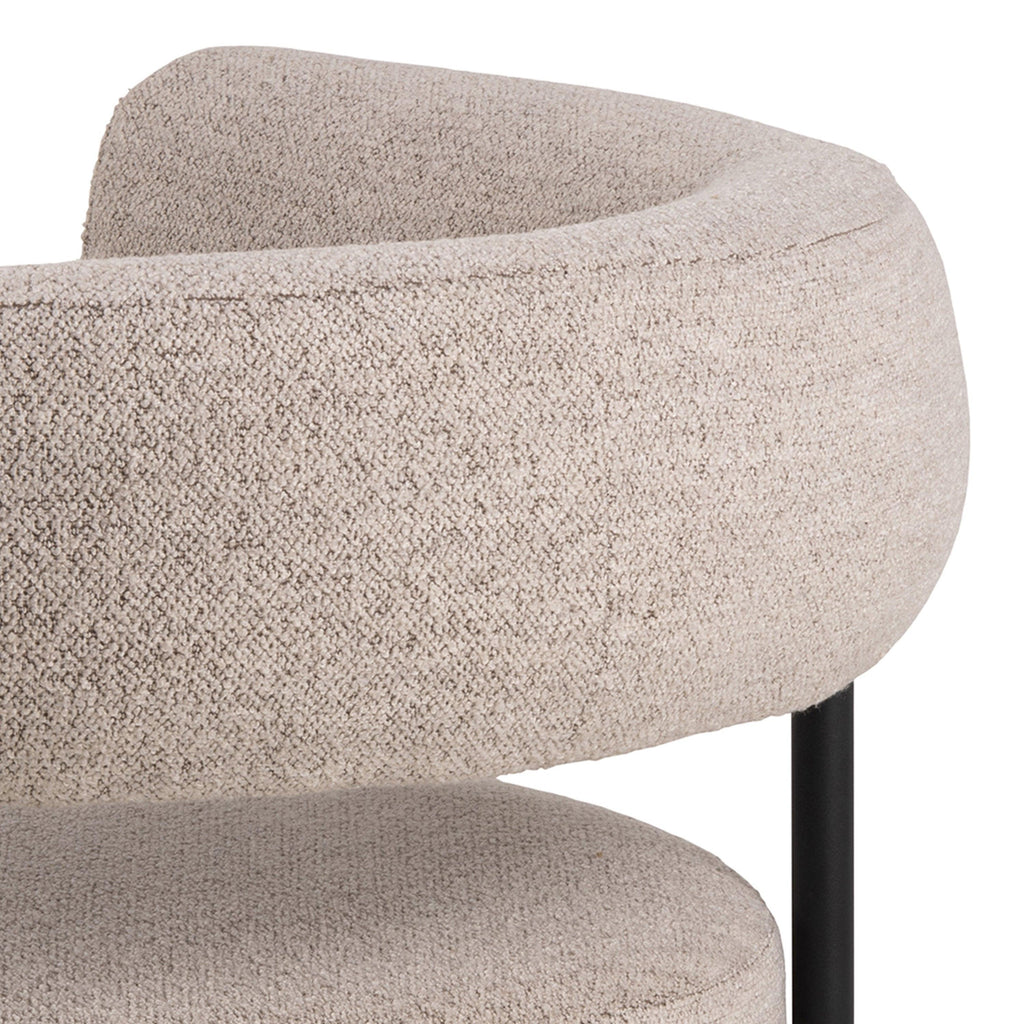 Oakfield Lounge Chair in Beige Fabic with Black Legs - image 7