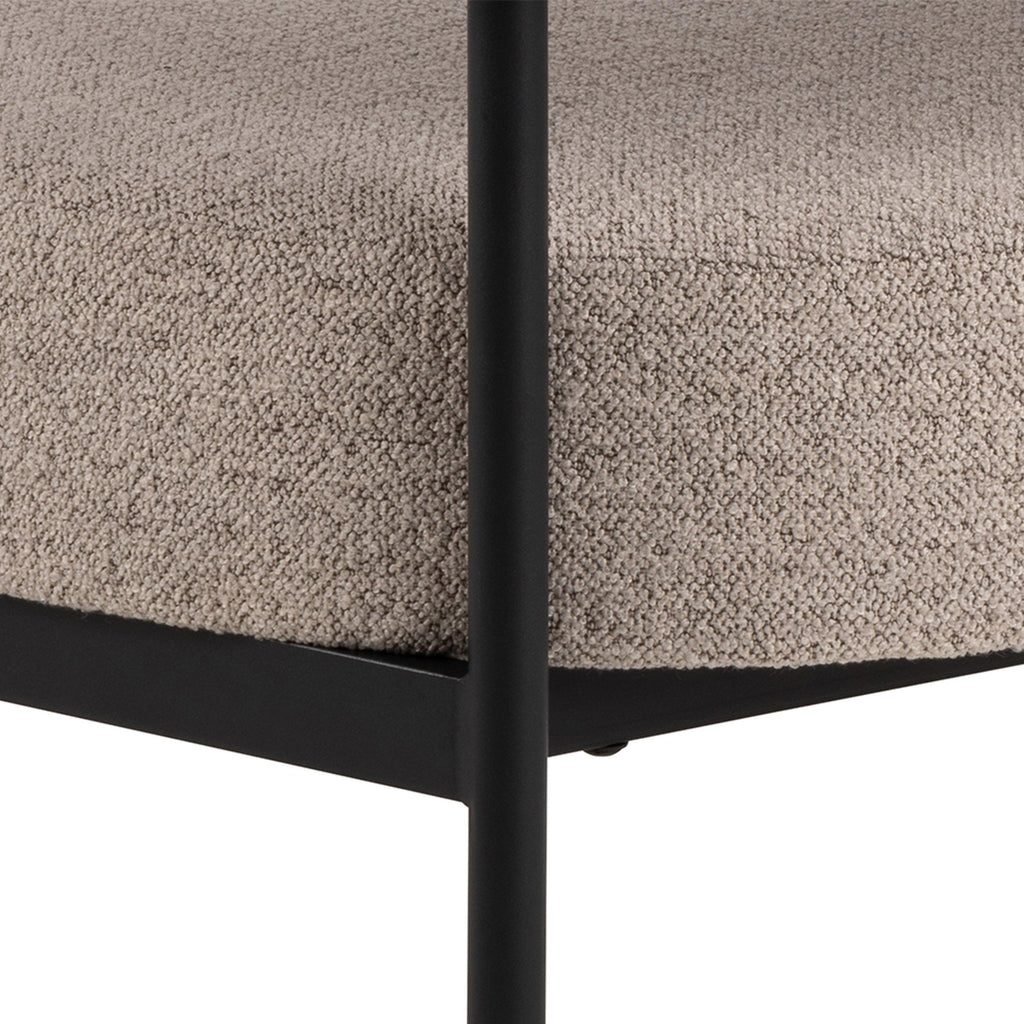 Oakfield Lounge Chair in Beige Fabic with Black Legs - image 8