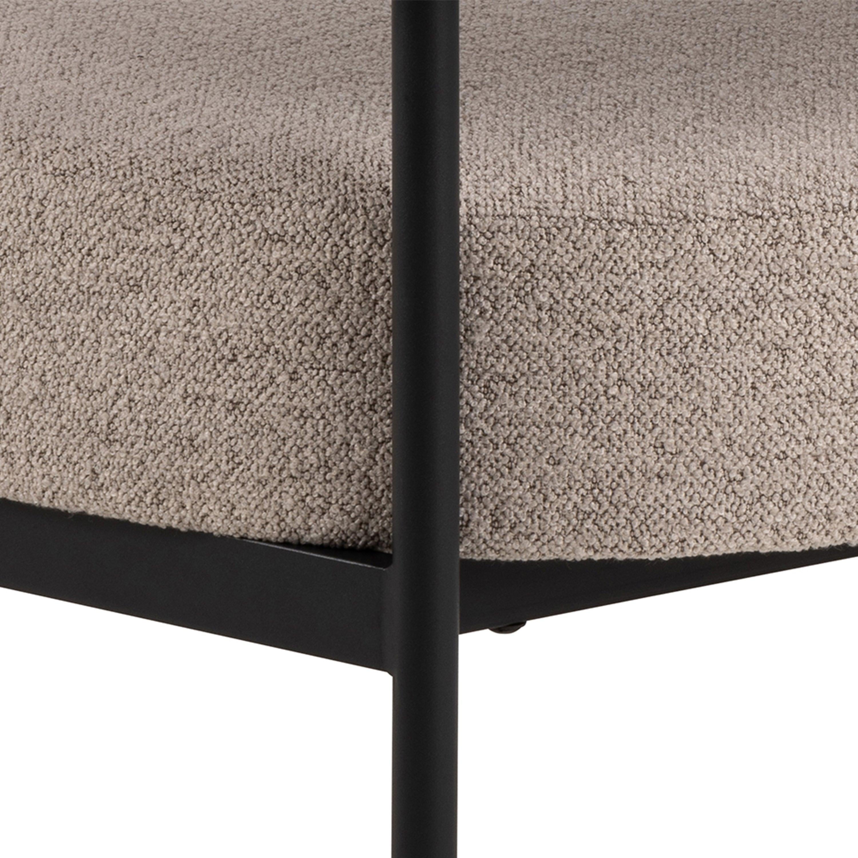 Oakfield Lounge Chair in Beige Fabic with Black Legs - image 8